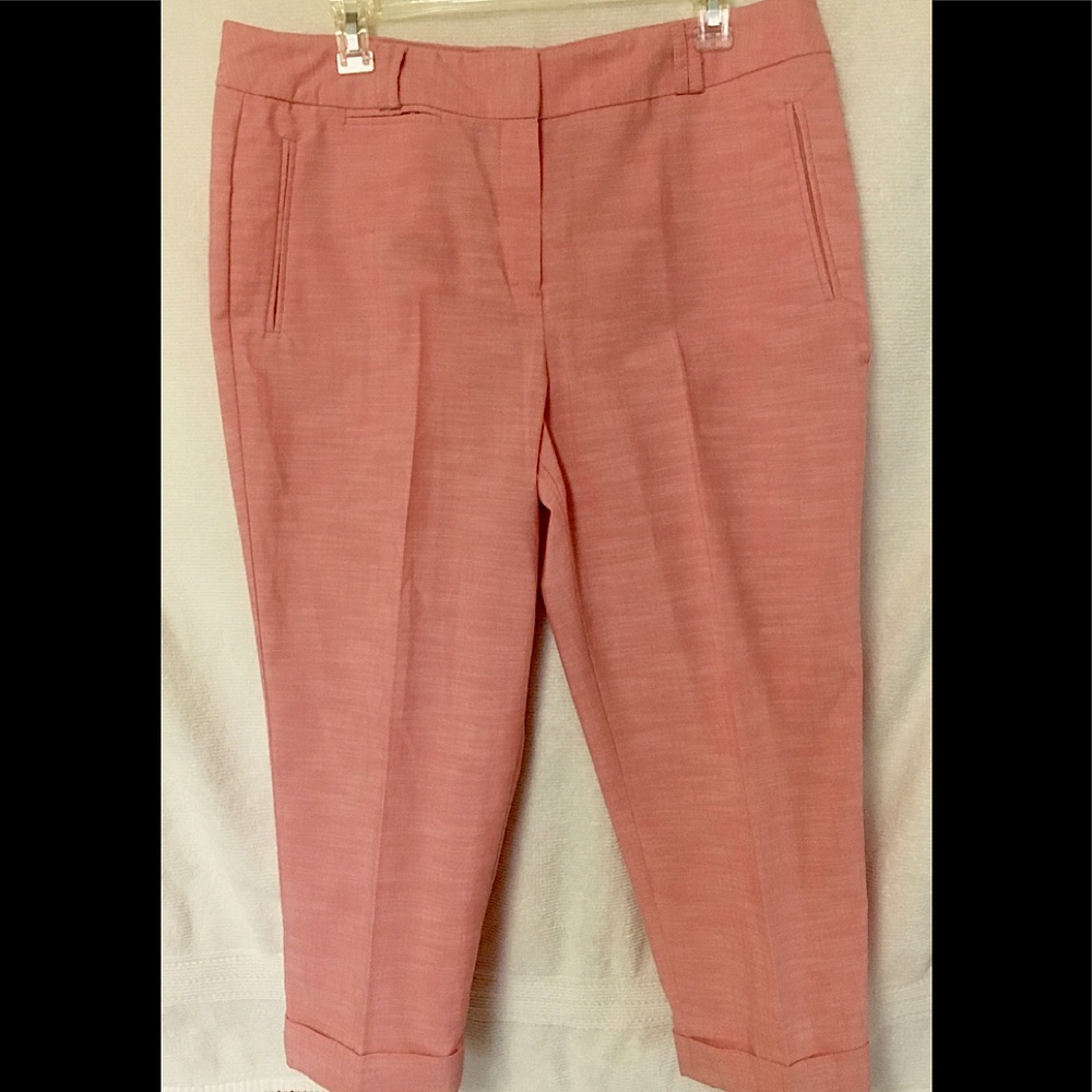 Larry Levine crop highwaist pants pink
